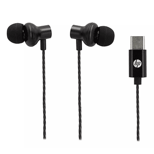 Audifonos Hp In-ear Dhh-1127 Usb-C Negro