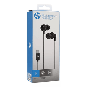 Audifonos Hp In-ear Dhh-1127 Usb-C Negro