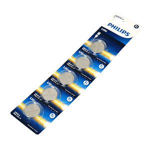 Pack 5 Pilas Cr2016 Tipo Botón Litio 3v Philips