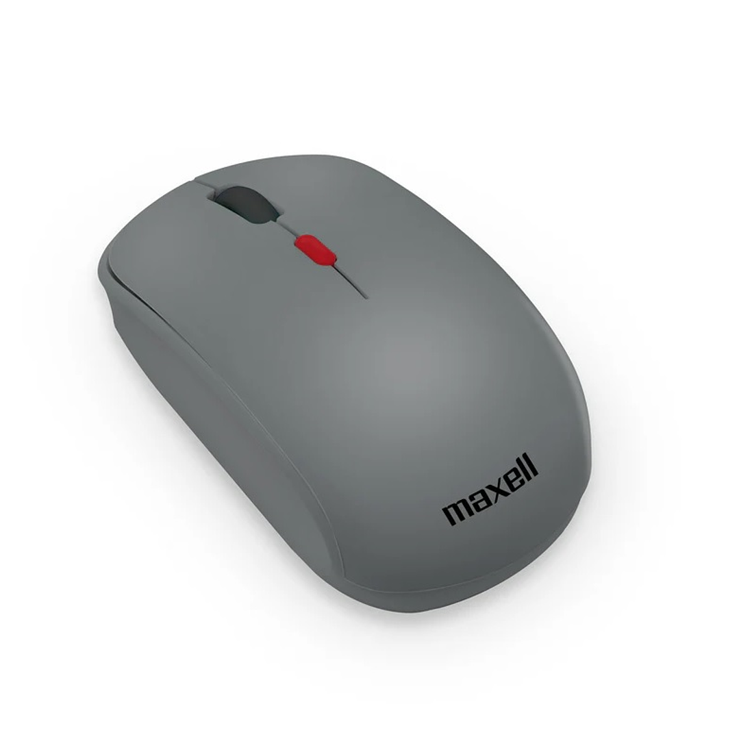 Mouse Inalámbrico Ergonómico 1600 DPI MOWL-100 Maxell Gris 2