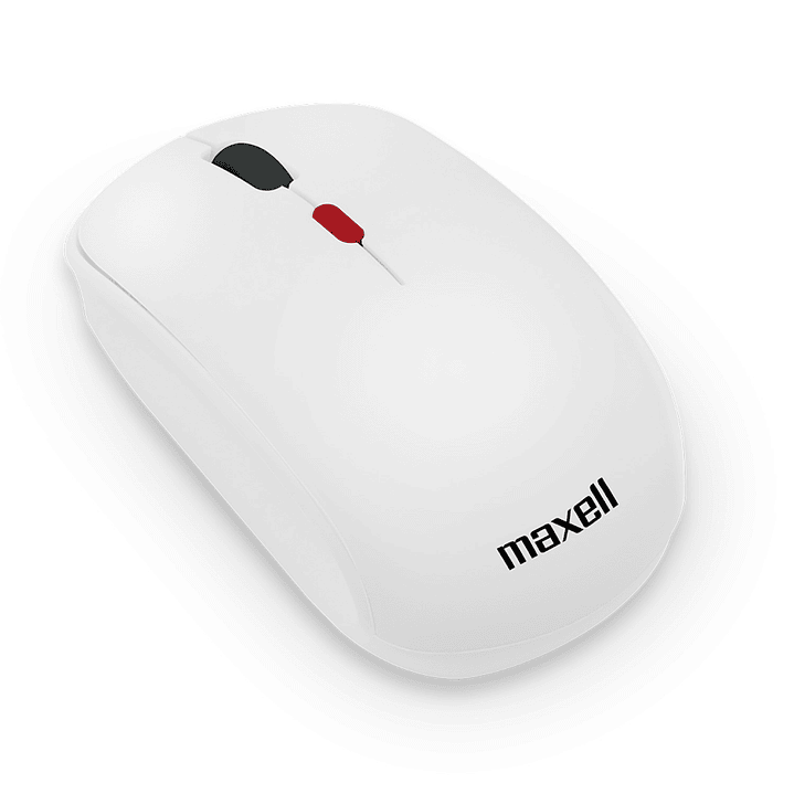 Mouse Inalámbrico Ergonómico 1600 DPI MOWL-100 Maxell Blanco 2