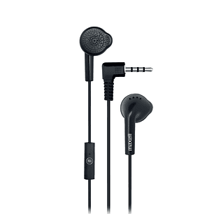 Audífonos Stereo Earbuds con Mic EB-MIC 3.5mm Maxell Negro