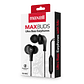 Audífonos Ultra Bass In-Mic 3.5mm Con Micrófono Maxell Negro - Miniatura 3