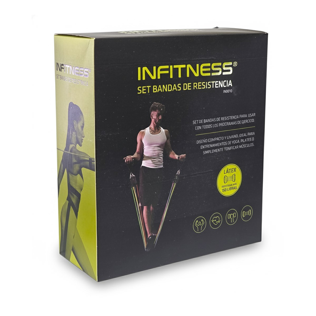 Pack 5 Bandas Elásticas Multicolor Infitness IN0010 150Lb 5