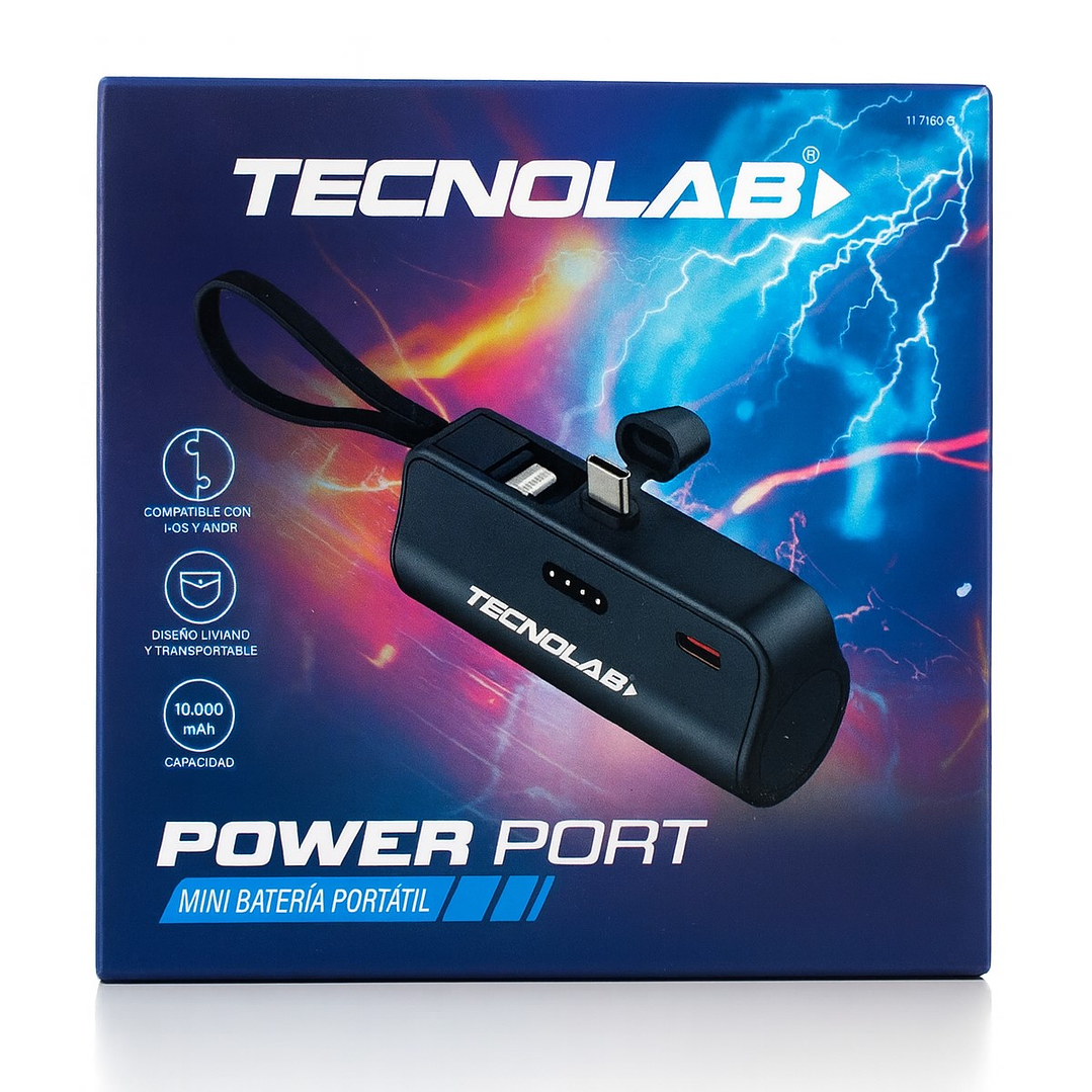 Powerbank 10000mAh 20W Tipo C y LNTG TL778BK Negro 6