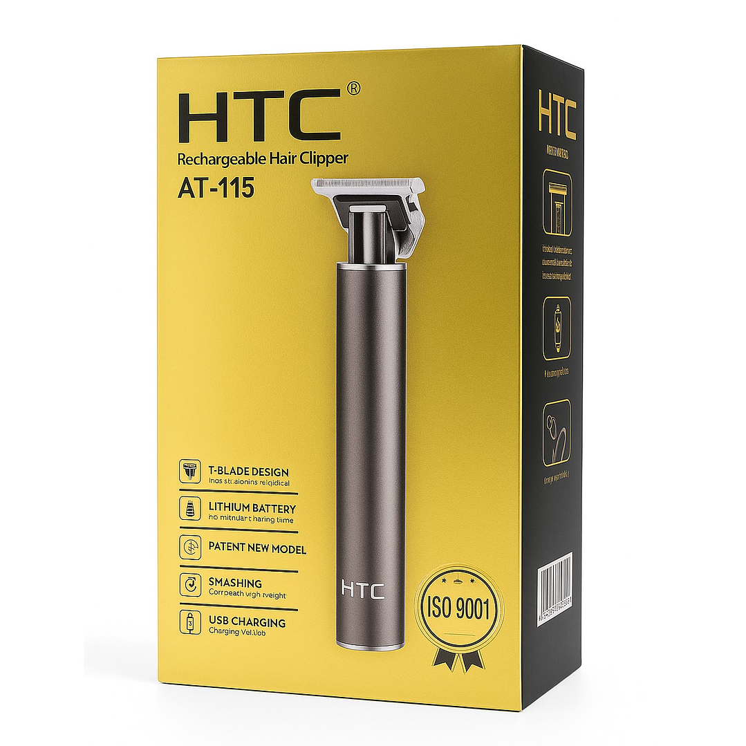 Cortadora De Pelo y Barba Inalámbrica HTC AT-115 5