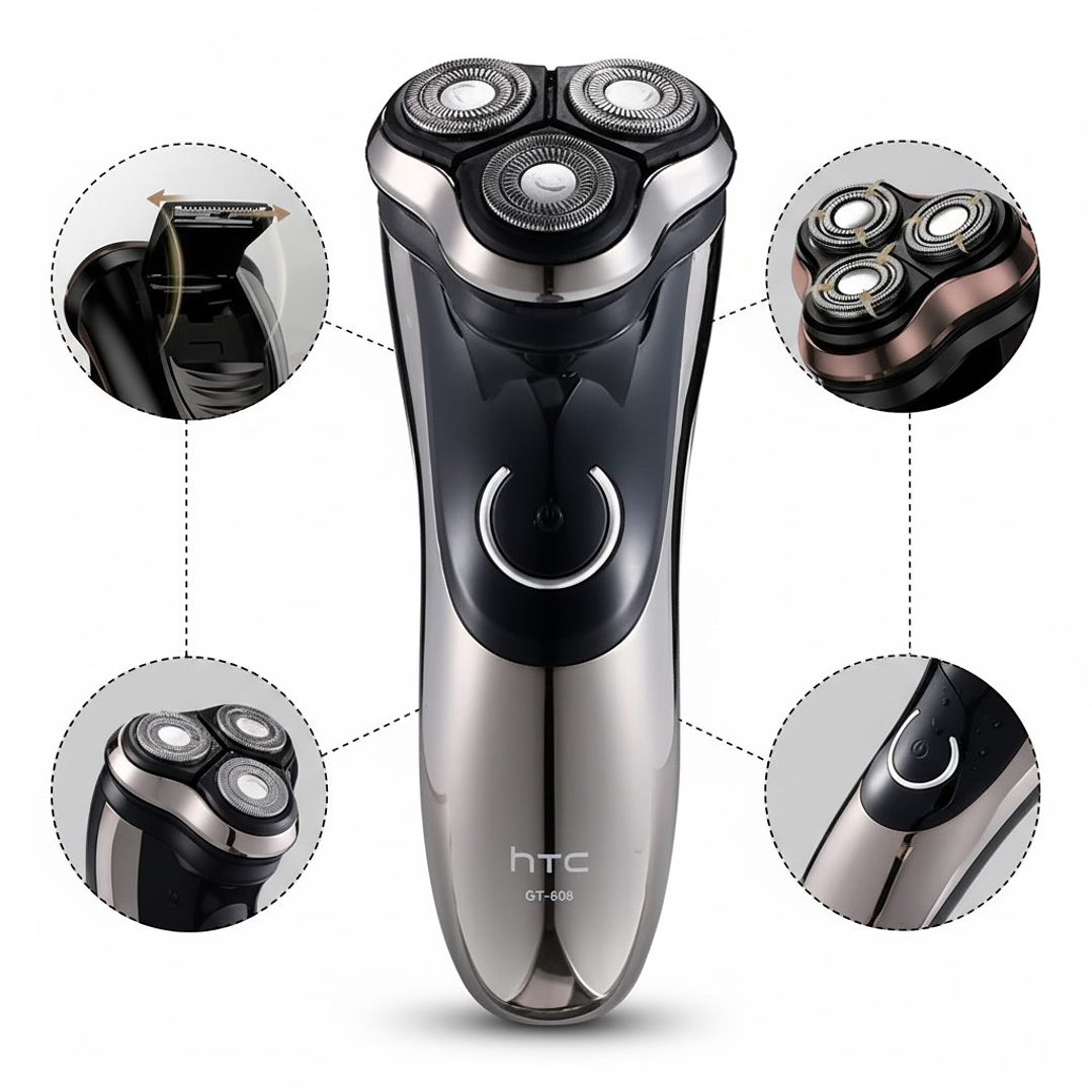 Afeitadora Rotativa Inalámbrica HTC GT-608 3