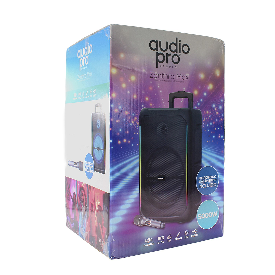 Parlante karaoke Zentro Max AP02099 BT + Micrófono Audiopro 5000W 6
