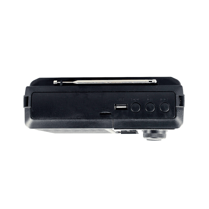 Radio Portátil solar AM FM SW 15W LED y USB TL636 Tecnolab 4