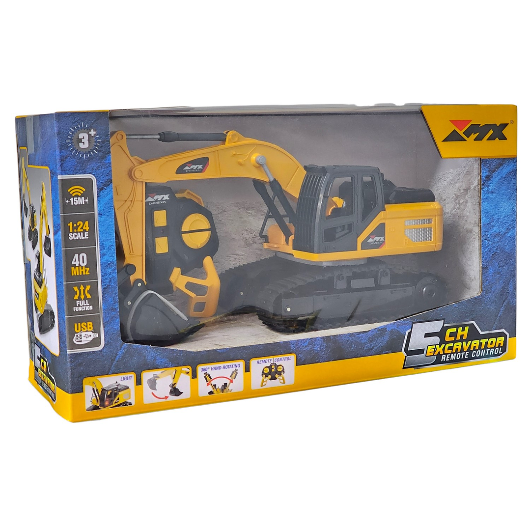 Juguete Excavadora RC 5 Canales Esc 1:24 Recargable DBG1697 3