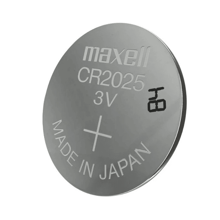 Pack 5 Pilas CR 2025 3v Maxell Tipo Botón Holograma 2