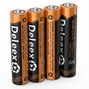 Pack 60 Pilas Deleex Gold AAA Carbon Battery R03