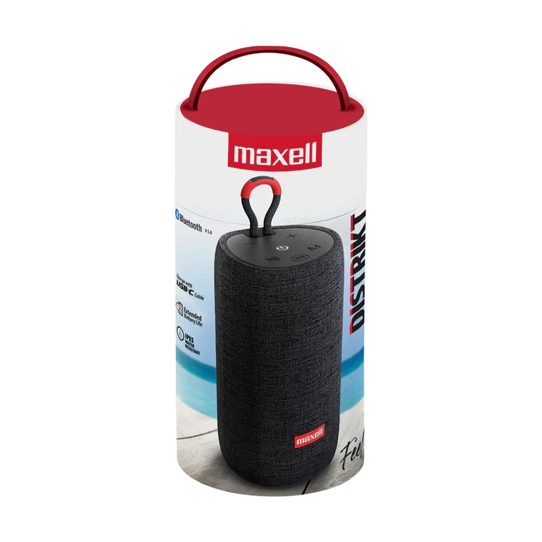 Parlante Bluetooth Portátil Maxell Distrikt Tws 7 Hr Negro 3