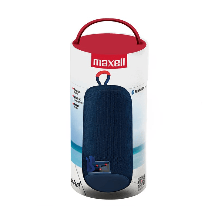 Parlante Bluetooth Portátil Maxell Distrikt Tws 7 Hr Azul 3