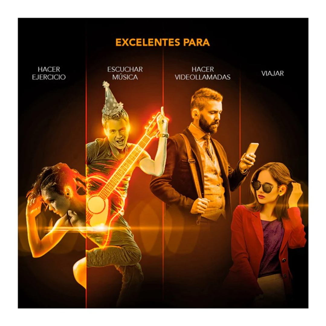 Audífonos Deportivos Inalámbricos Bt Maxell Tws Halo con Iluminación 4