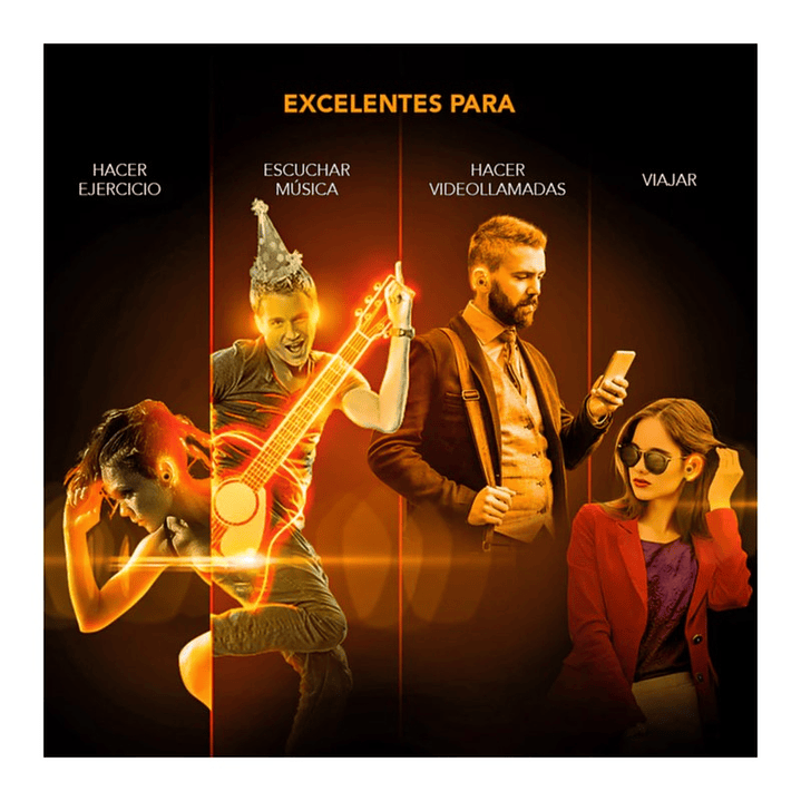 Audífonos Deportivos Inalámbricos Bt Maxell Tws Halo con Iluminación 4