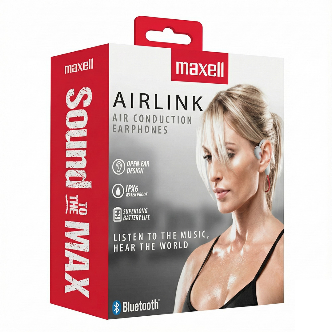 Audífonos Deportivos Maxell Airlink Bluetooth Ipx5 7 Horas Gris 3