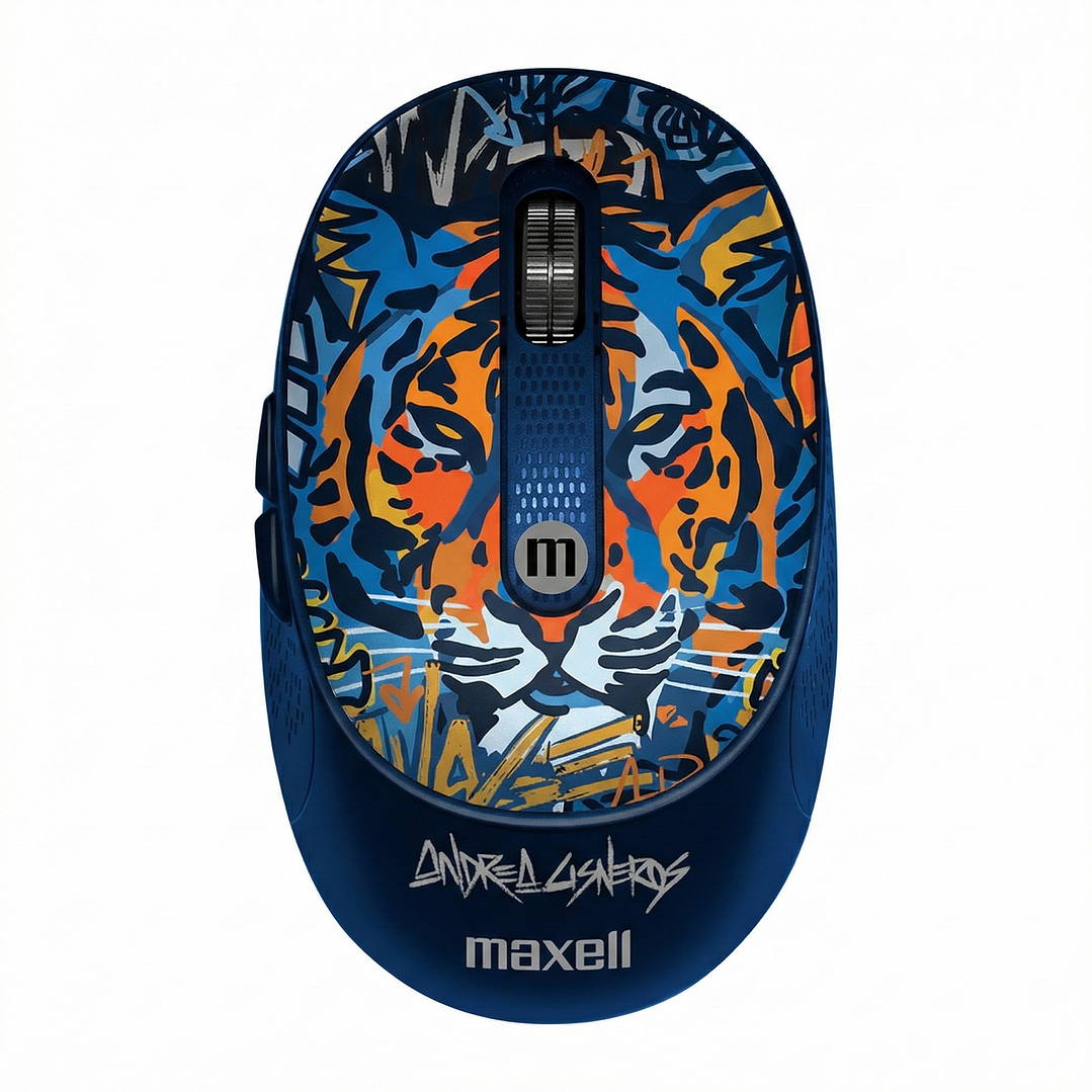 Mouse Inalámbrico Maxell Wild Tigre 4000dpi Usb/usb-c 1