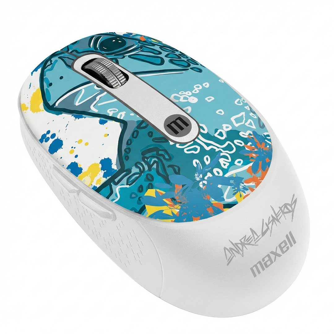 Mouse Inalámbrico Maxell Wild Tortuga 4000dpi Usb/usb-c 2