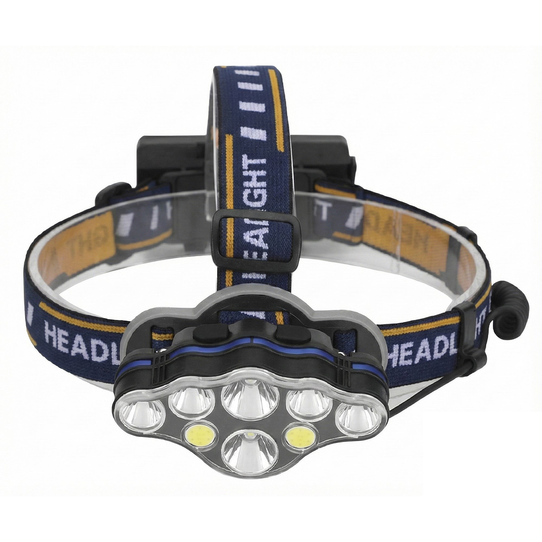 Linterna Cintillo Led Tecnolab 8 Focos Recargable TL143 4