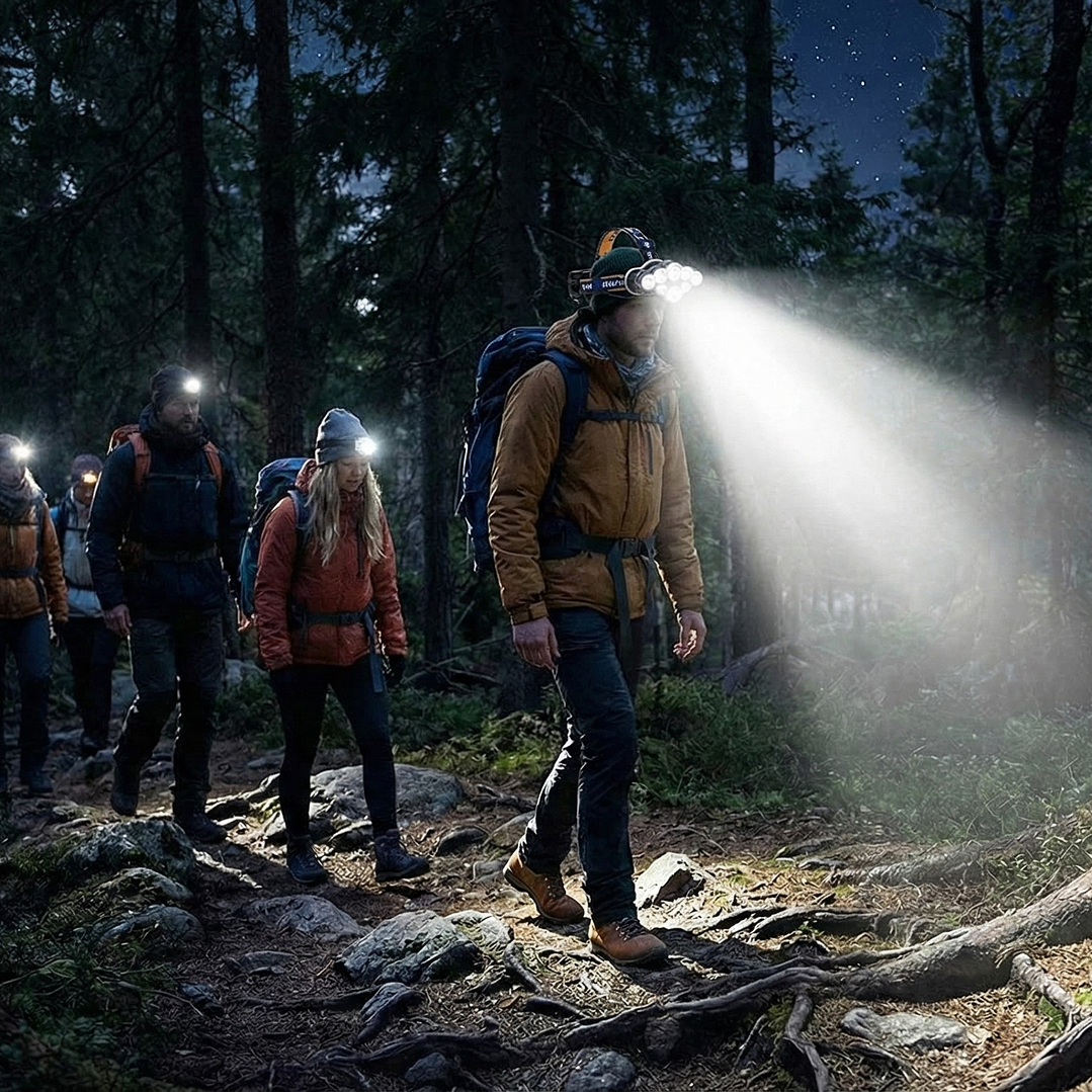 Linterna Cintillo Led Tecnolab 8 Focos Recargable TL143 7