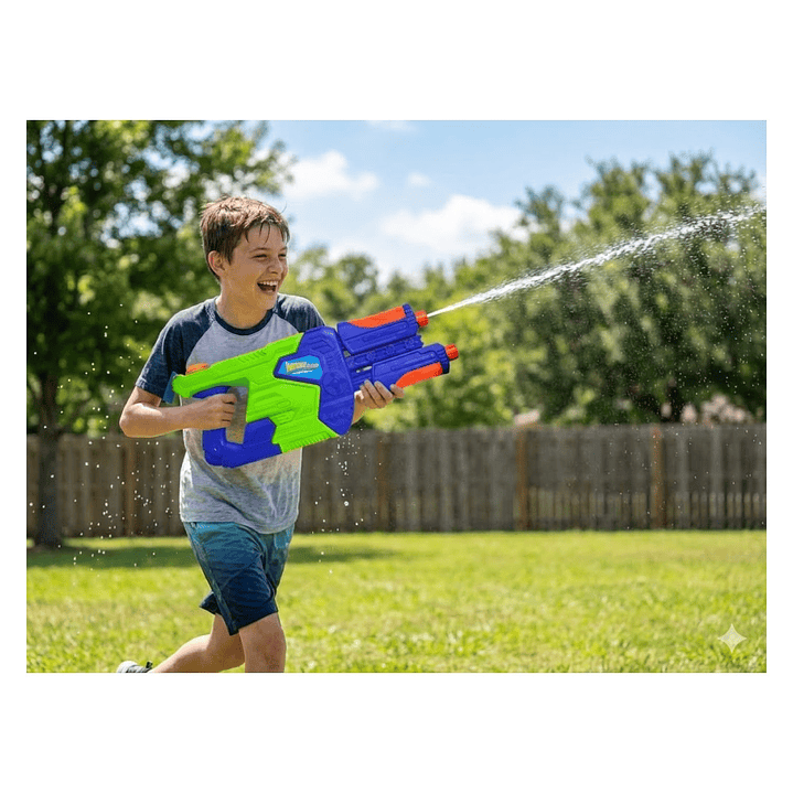 Juguete Pistola Lanza Agua Doble Cañon 890ml DBG1633 5