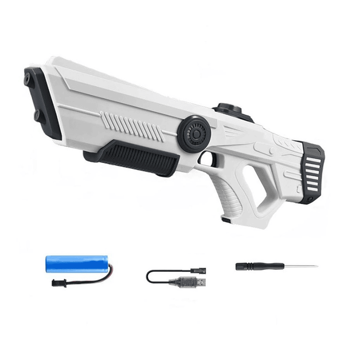 Juguete Pistola Agua Recargable Absorción DBG1657W Blanco 4