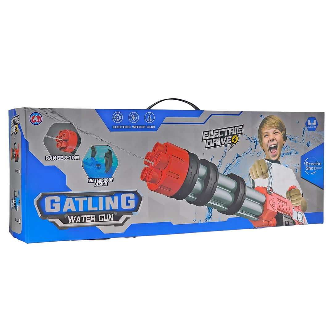 Juguete Pistola de Agua Eléctrica Recargable DBG1655R Rojo 7