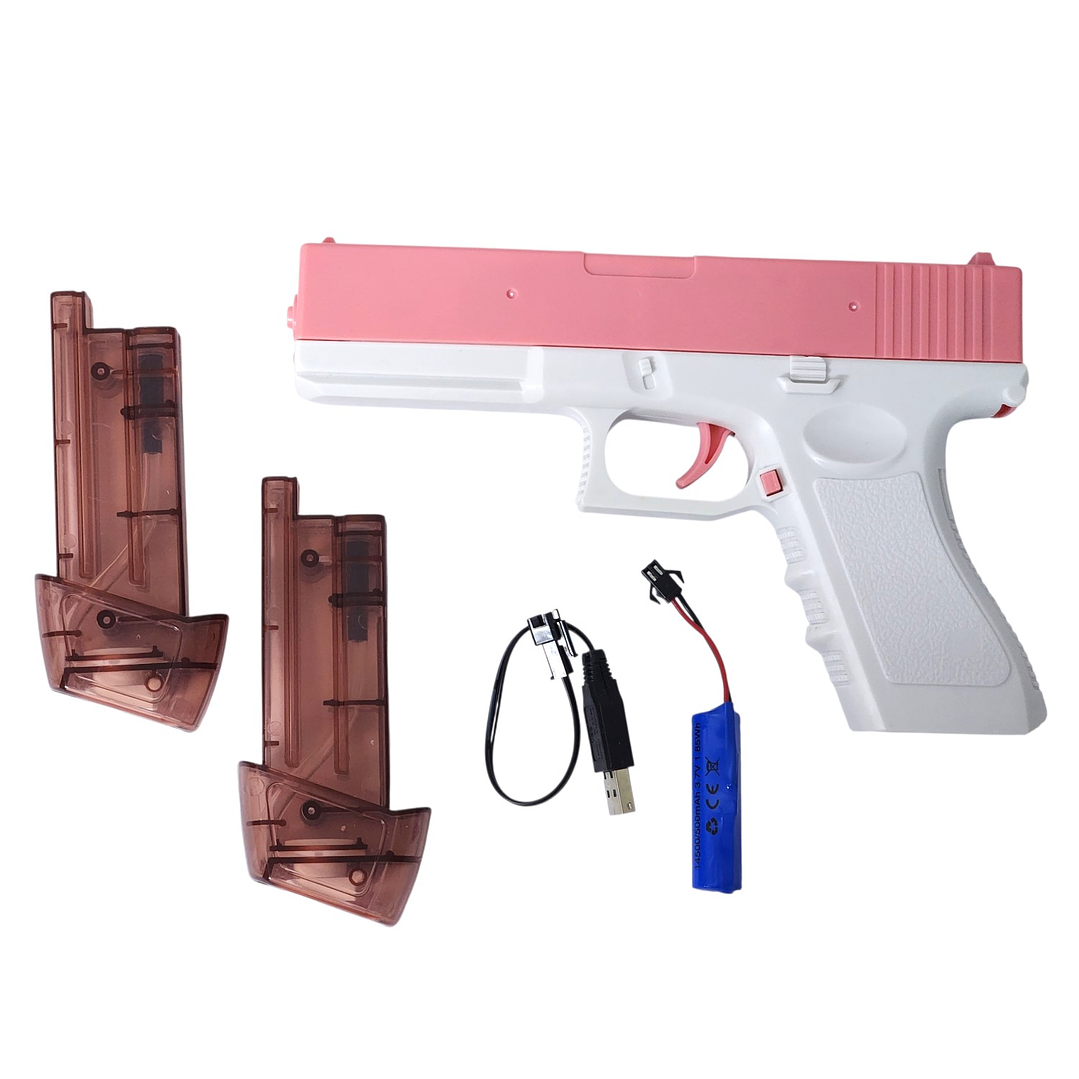 Pistola de Agua Eléctrica Recargable Presión DBG1652 Rosa 3