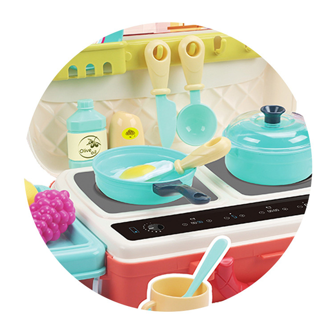 Juguete Maletín Mini Cocina + 28 accesorios 2 en 1 DBG1589 3