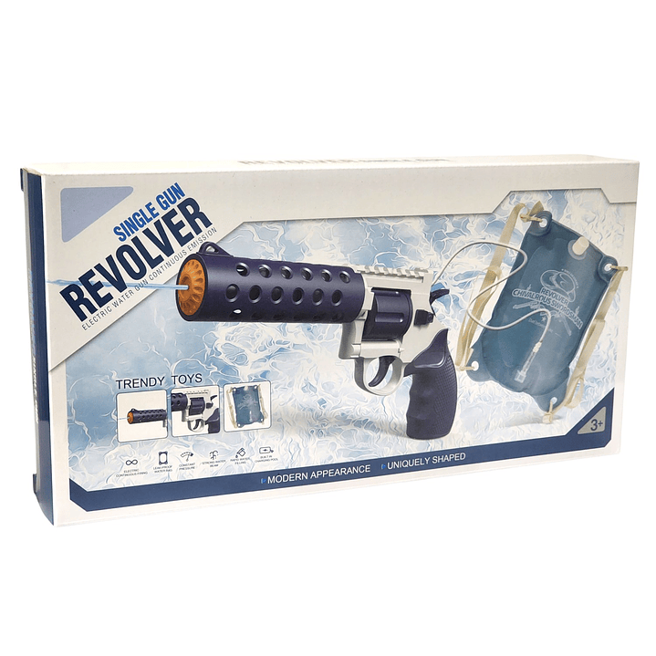 Juguete Pistola De Agua Eléctrica Revolver Backpack DBG1797  8