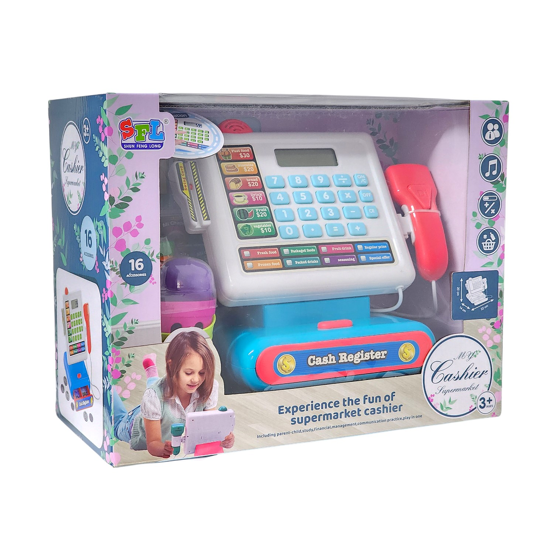 Juguete Caja Registradora Luz Sonido Y Accesorios DBG1610 8