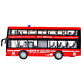 Juguete Autobús Dos Pisos Luces Sonidos 1:16 DBG1680R Rojo - Miniatura 3