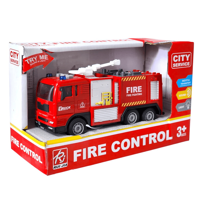 Juguete Camión Bomberos Fricción Luces Sonidos DBG1687 6