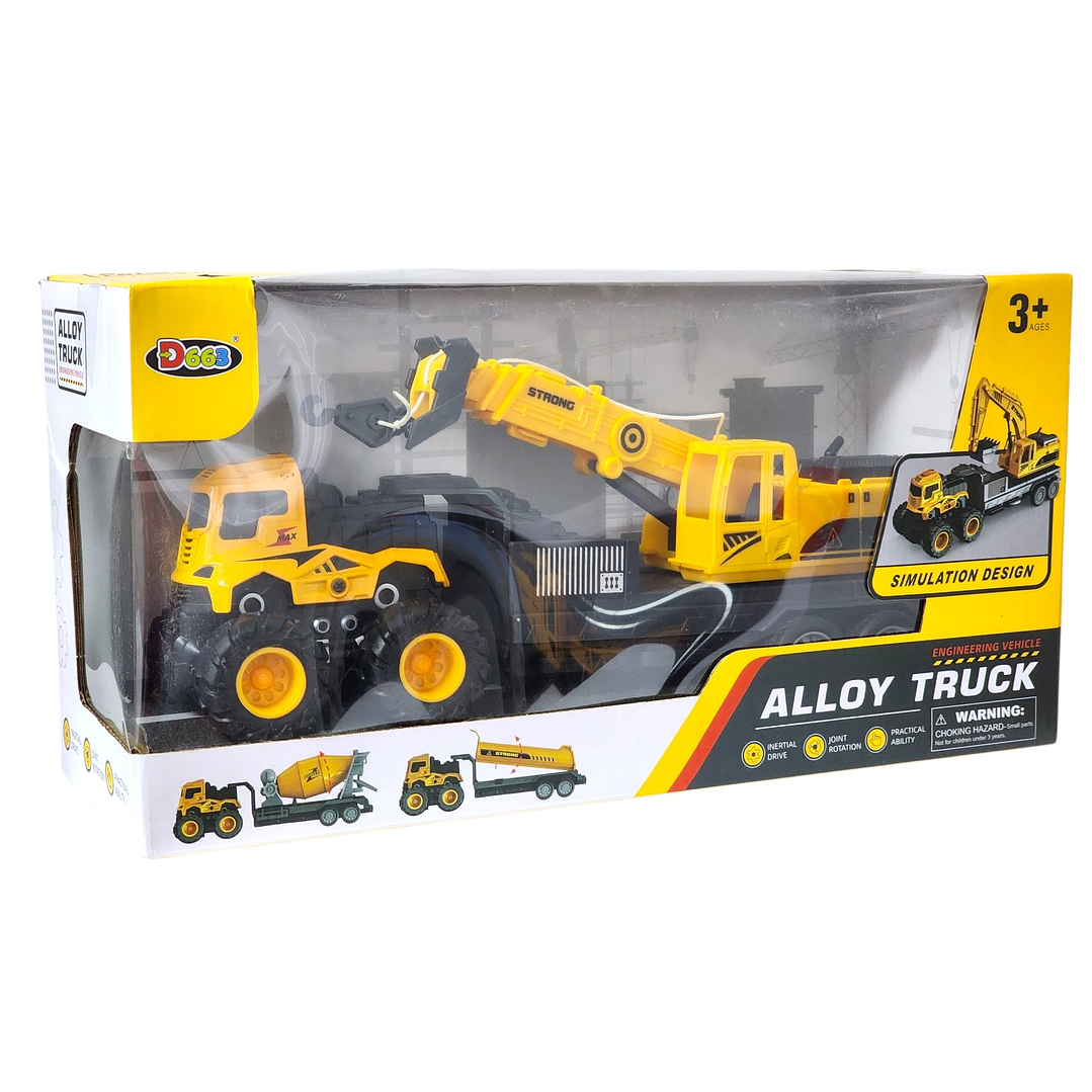 Juguete Camión de Remolque con Excavadora Fricción DBG1689 6