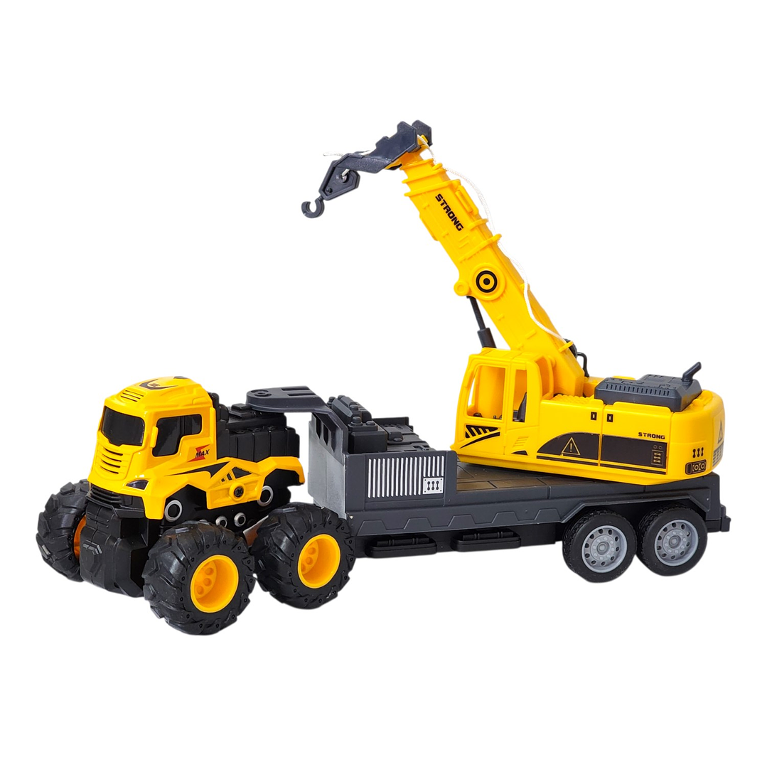 Juguete Camión de Remolque con Grúa Fricción DBG1688 5