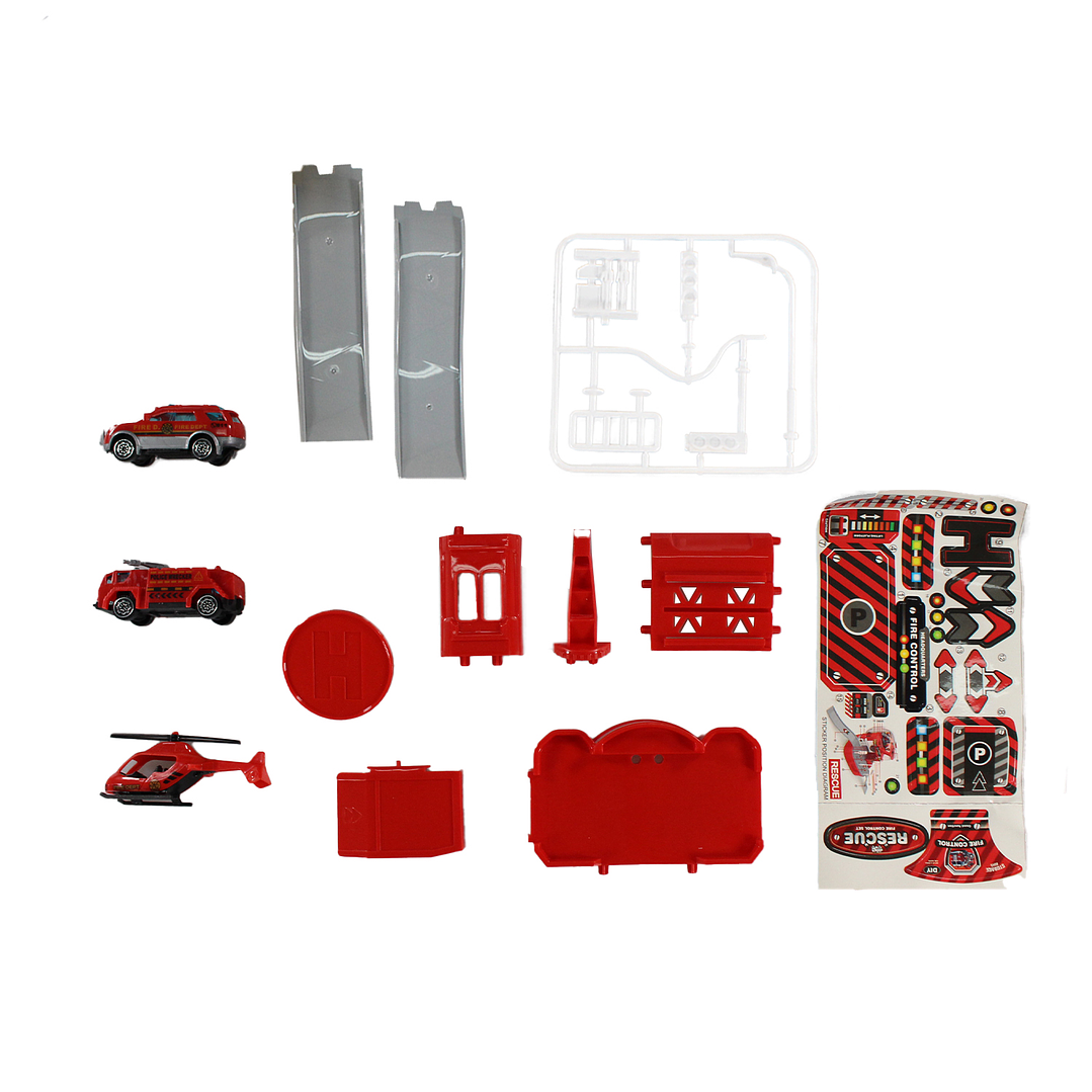 Juguete Estación Bomberos 2 en 1 con Vehículos DBG1708 4