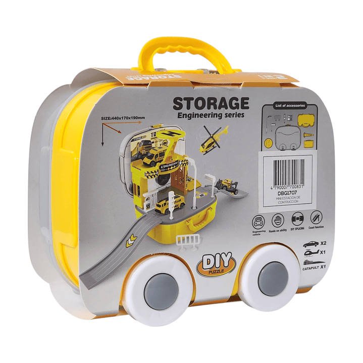 Juguete Estación Construcción 2 en 1 con Vehículos DBG1707 6