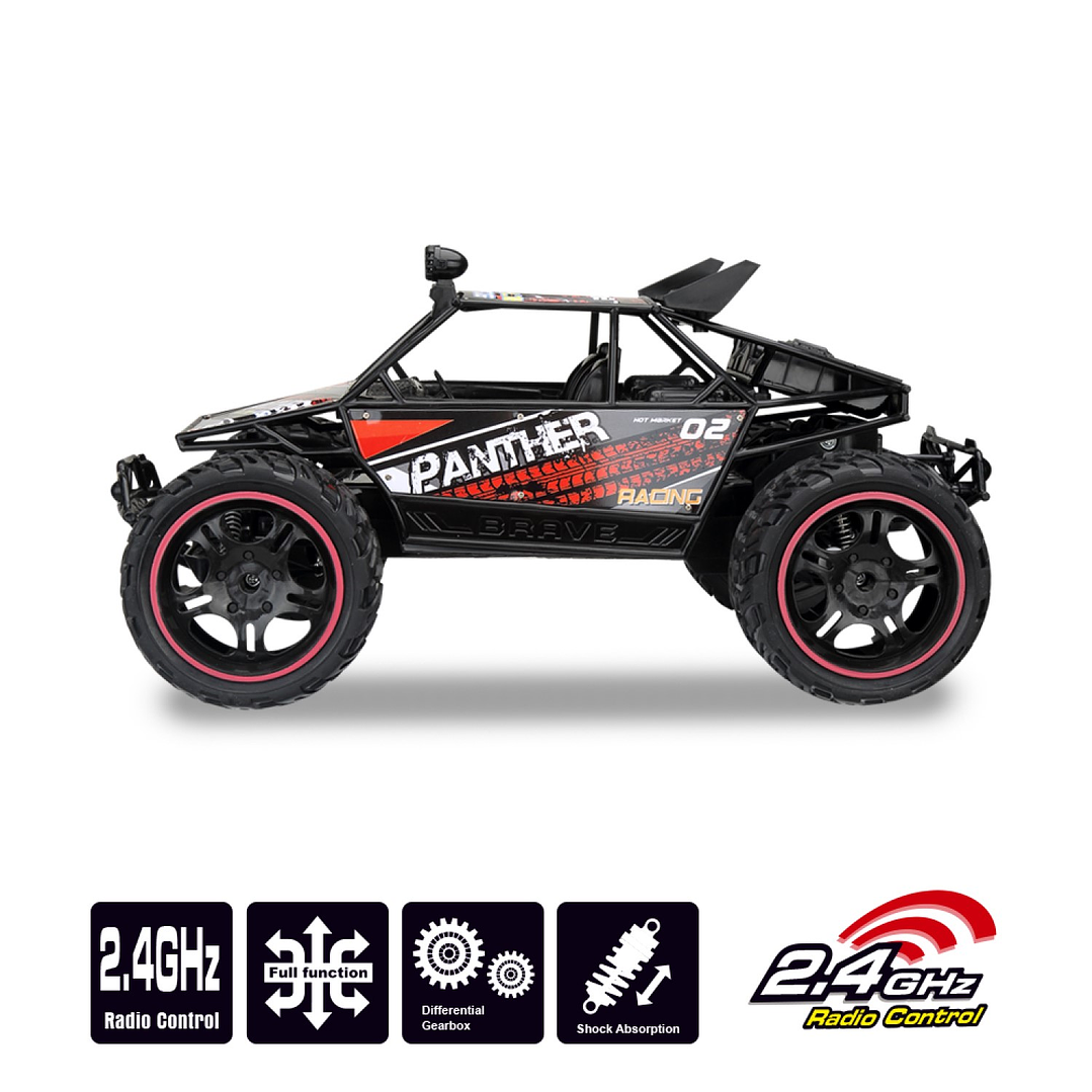 Auto Rally Racer Veloz Control Remoto 2.4G DBG1606R Rojo 3