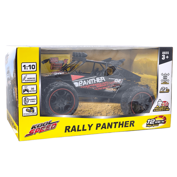 Auto Rally Racer Veloz Control Remoto 2.4G DBG1606R Rojo 7