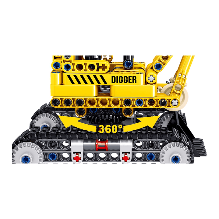 Set Bloques Armables Excavadora 310 Piezas DBG1440 2