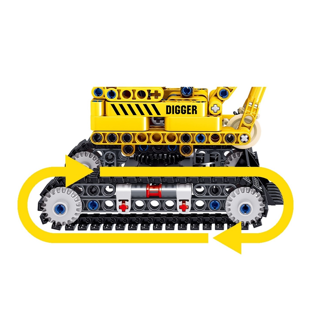 Set Bloques Armables Excavadora 310 Piezas DBG1440 4