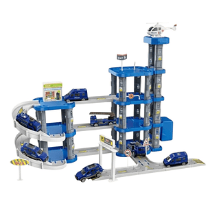 Set Armable Pista Autos 3 Niveles Garaje de Policía DBG1703