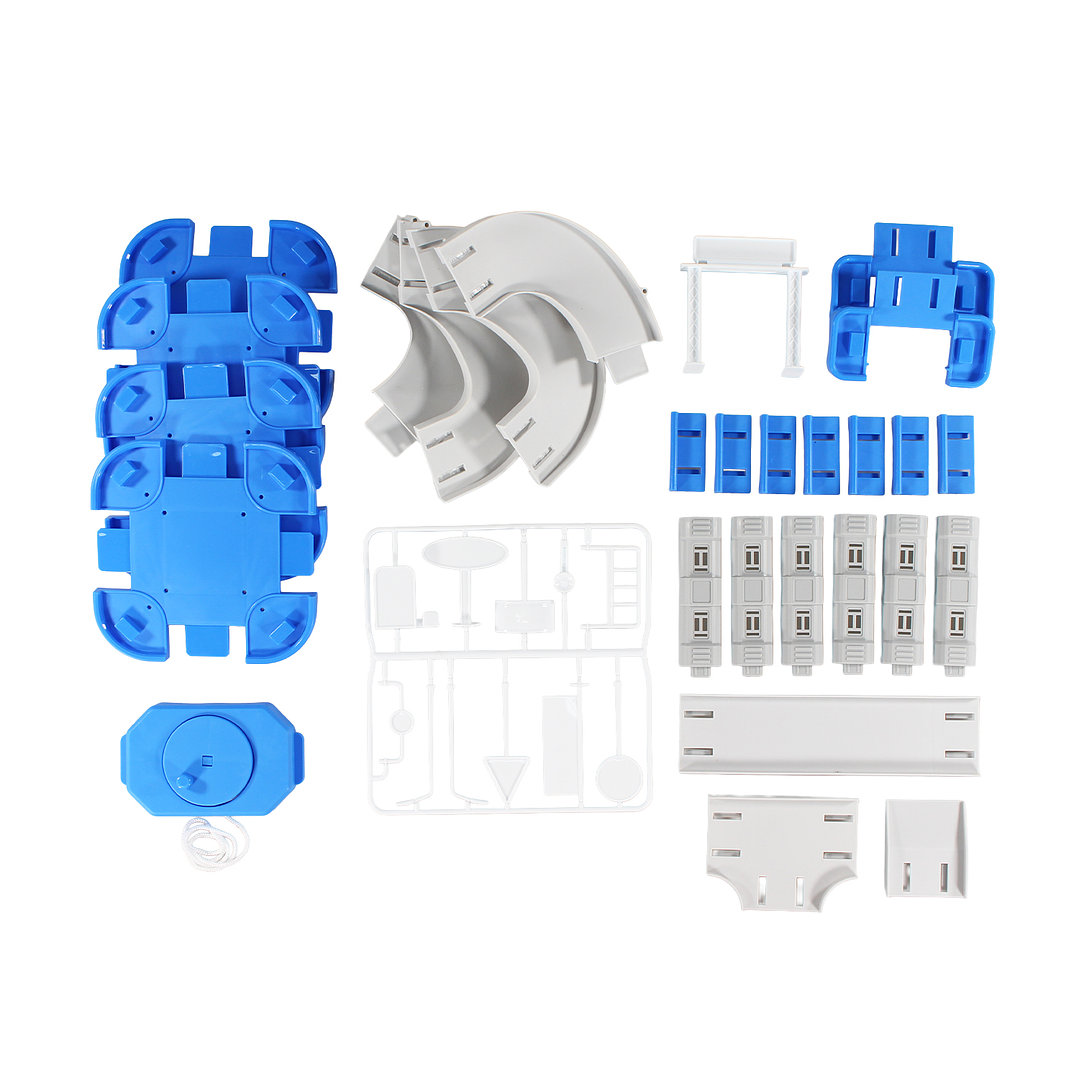 Set Armable Pista Autos 3 Niveles Garaje de Policía DBG1703 6