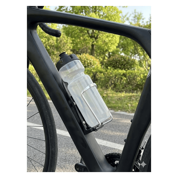 Soporte Porta Botella Ajustable para Bicicleta e18001 Plata 7