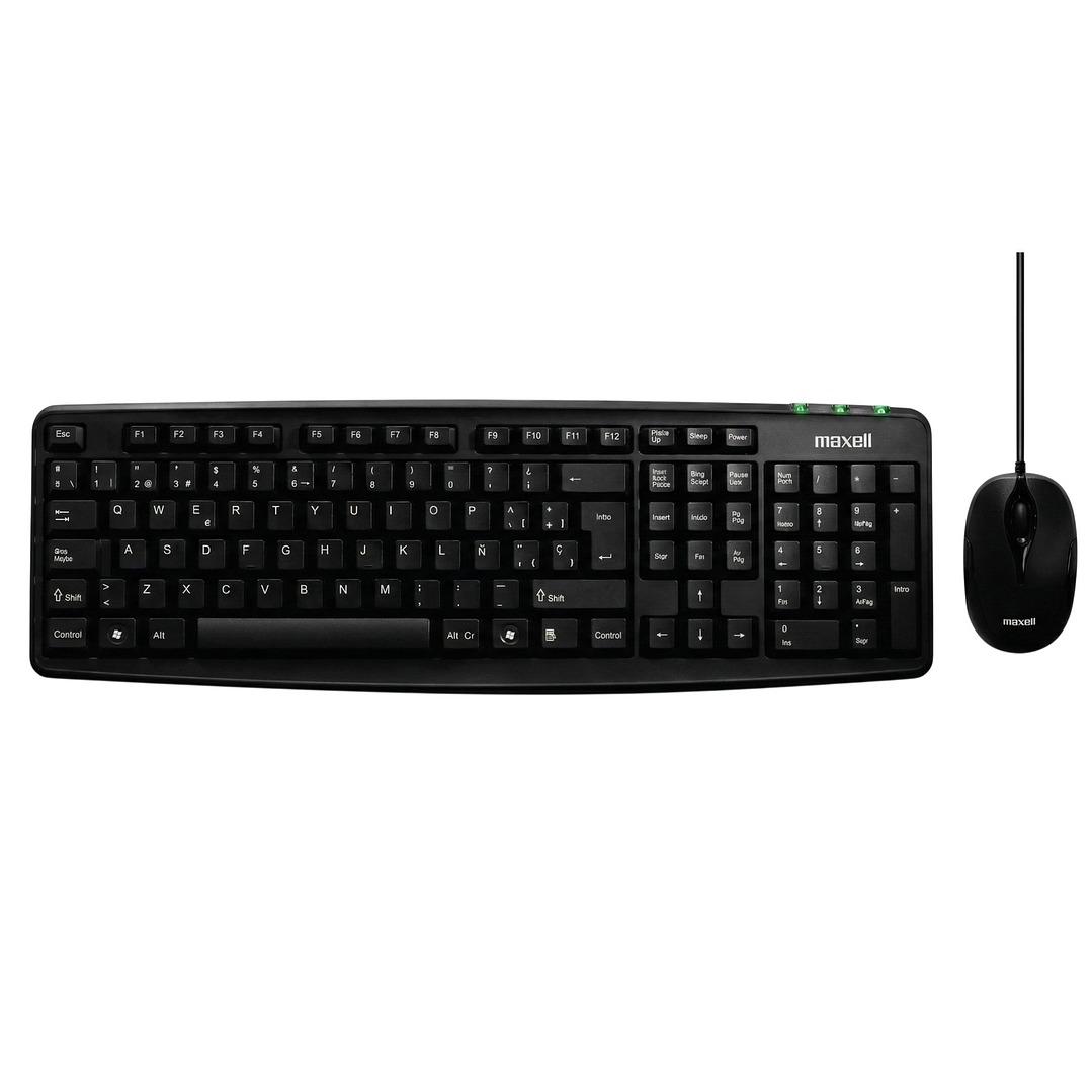 Kit Combo Teclado y Mouse USB Maxell WRKBC-10 1