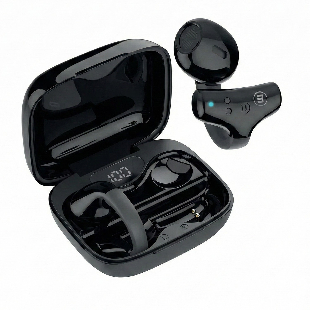 Audífonos Bt Maxell Ear Cuff Clip On Open-Ear TWS Negro 2