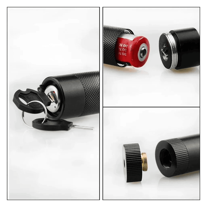 Puntero Láser Portátil Verde 532nm Con Bloqueo Por Llave 7