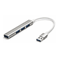 Hub USB 4 Puertos 3.0 Aluminio Gris - Miniatura 1