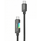 Cable USB-C a USB-C 60w Philips DLC5021CB 1 mt Negro - Miniatura 1